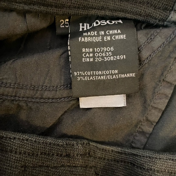 NWT Hudson Runaway Flight Pants Black Drawstring Waist 8 Pockets Size 25 - Picture 8 of 16